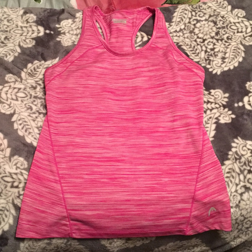 Pink racer back tank